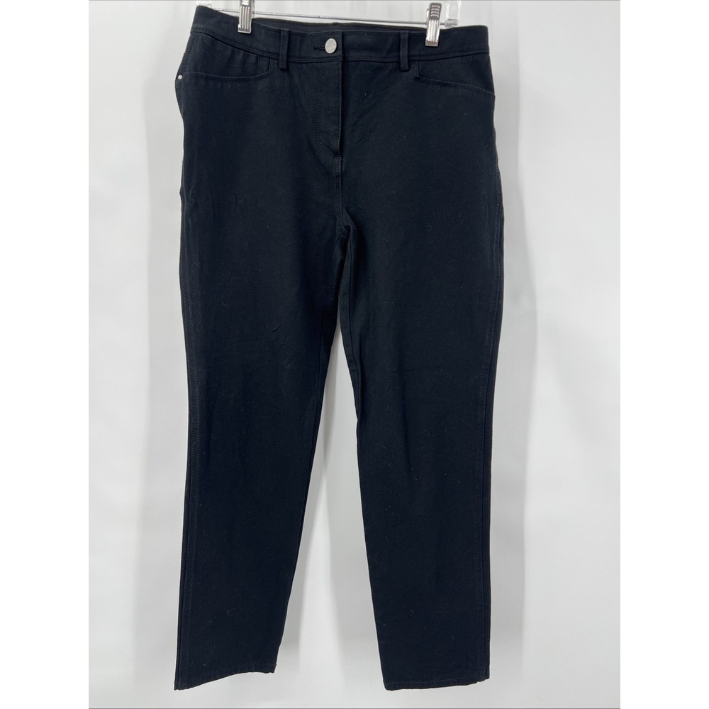 Vintage Chico's Women Stretch So Slimming Ankle Leg Black Size‎ 1 EUC